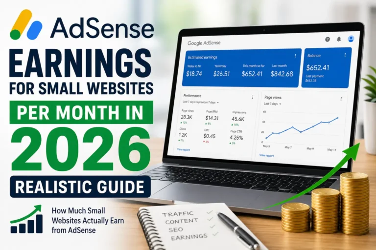 AdSense Earnings for Small Websites Per Month in 2026