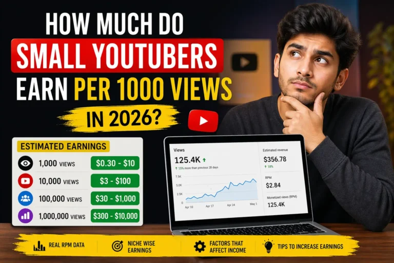 How Much Do Small YouTubers Earn Per 1000 Views in 2026?
