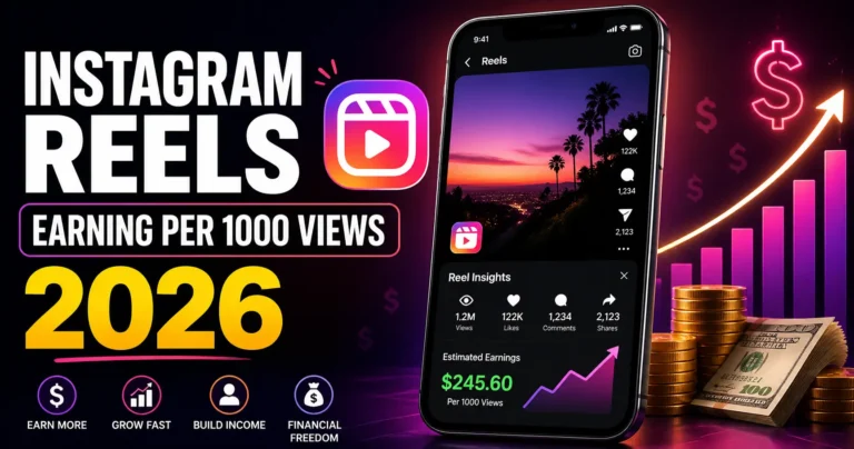 Instagram Reels Earning Per 1000 Views 2026 (Real Income Breakdown)