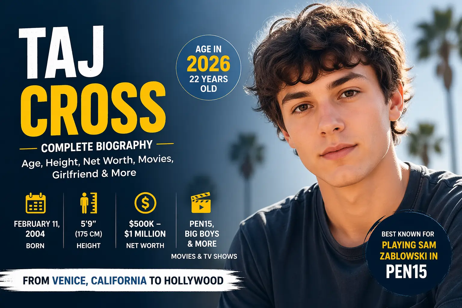 Taj Cross Age, Bio & Career 2026 Update Shocking Facts, Net Worth & Rising Star Journey