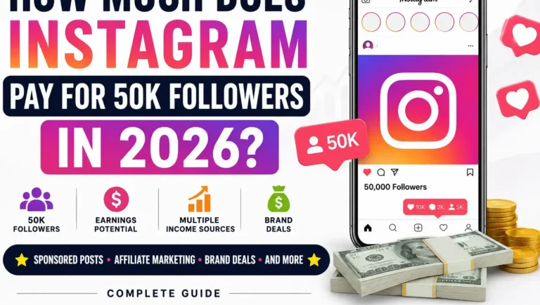 How Much Does Instagram Pay for 50K Followers in 2026? Complete Earnings Guide