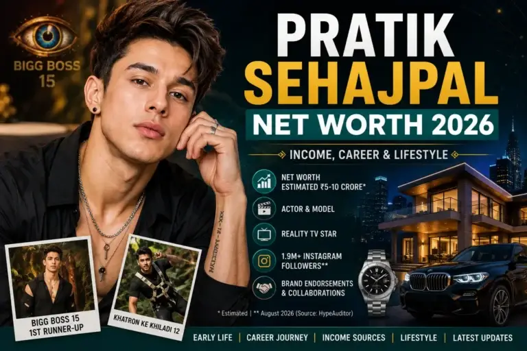 Pratik Sehajpal Net Worth 2026 Income, Career & Lifestyle